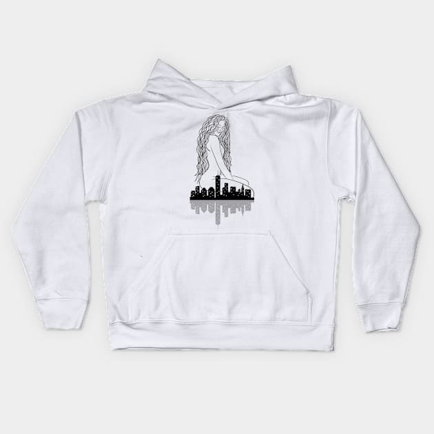 City Beauty Kids Hoodie by CustomsbyE